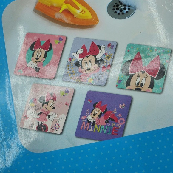 Disney Minnie Mouse 5pk Anti-Slip Tub Treads For Bathtub - Picture 3 of 4
